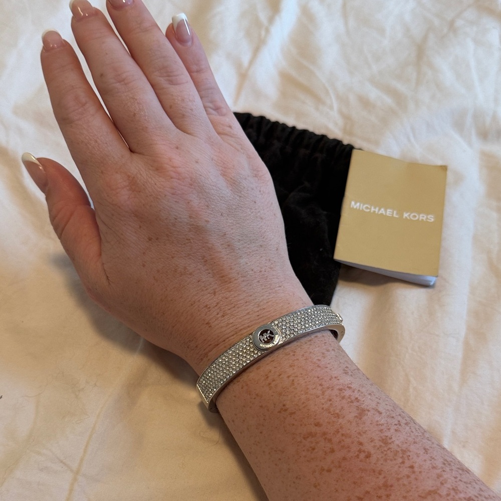 Michael Kors Silver Crystal Bangle - Picture 4 of 4